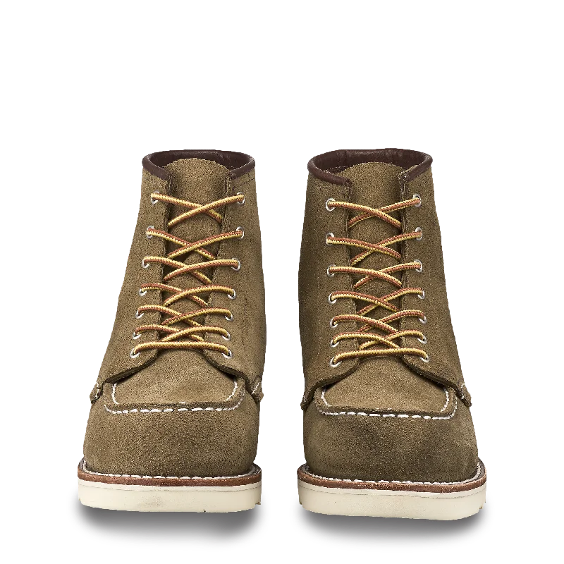 6-Inch Moc Toe Women's Boots 3377 - Olive Mohave