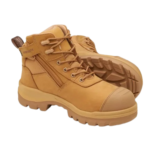 BLUNDSTONE 8550 Unisex RotoFlex Zip Safety Boot - Wheat