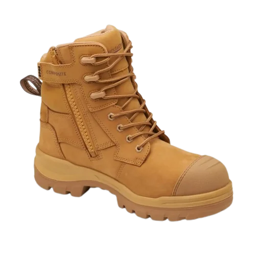 BLUNDSTONE 8560 RotoFlex 6"" Zip Safety Boot - Wheat