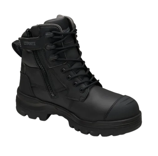 BLUNDSTONE 8561 RotoFlex 6"" Zip Safety Boot - Black