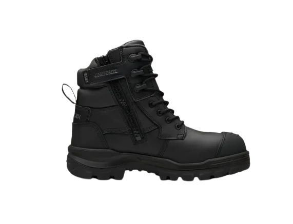 BLUNDSTONE 8561 RotoFlex 6"" Zip Safety Boot - Black