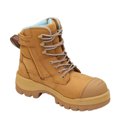 BLUNDSTONE 8860 Ladies RotoFlex Zip Safety Boot - Wheat