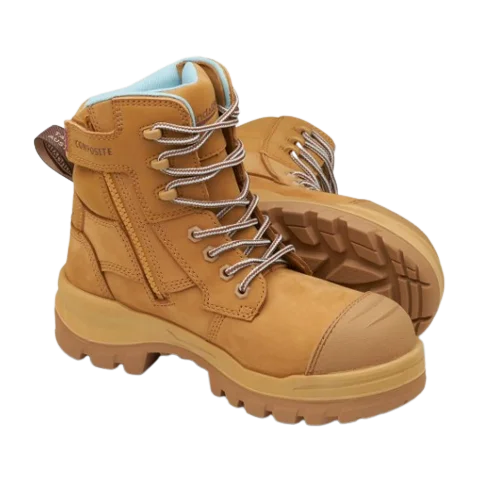 BLUNDSTONE 8860 Ladies RotoFlex Zip Safety Boot - Wheat