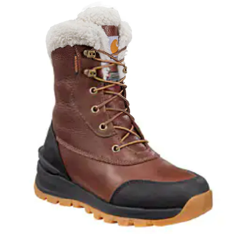 Carhartt Women's Pellston 8"" WP Winter Work Boot - Mineral Red - FH8019-W