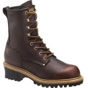 Carolina Women's Elm 8"" Steel Toe Logger Work Boot - Brown - CA1421