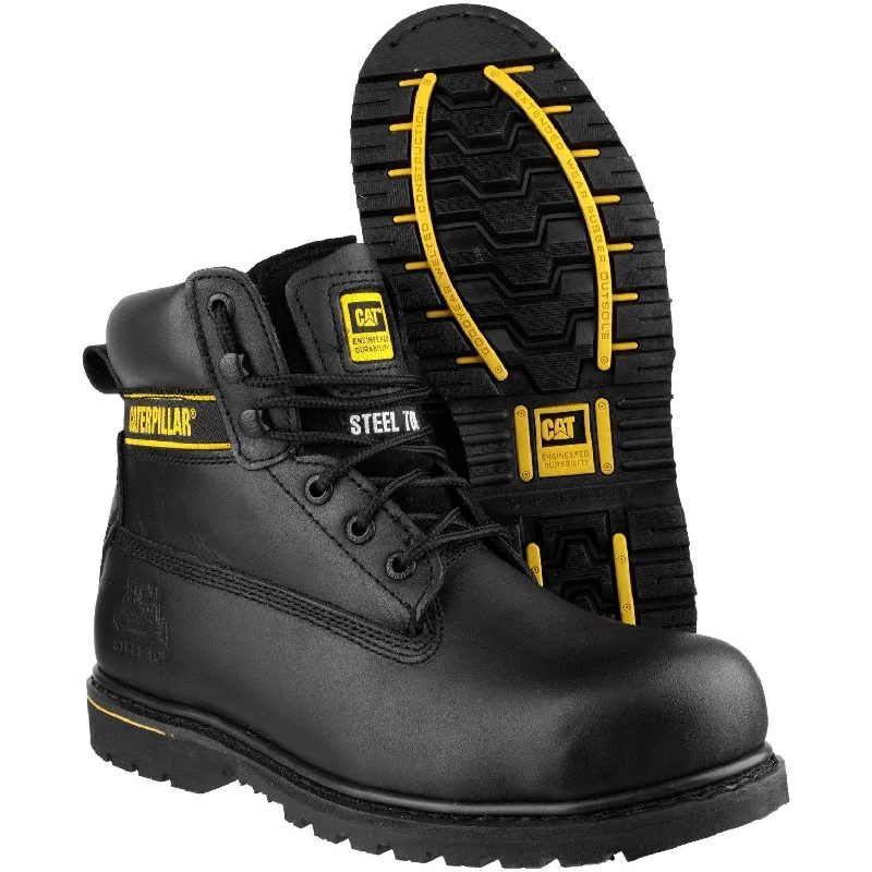 Caterpillar NEW Holton SB Wide-Fit Safety Boots with Steel Toe Cap