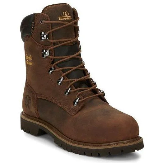 Chippewa Men's Birkhead 8"" Steel Toe WP 400G Ins Lace-Up Work Boot - 55069