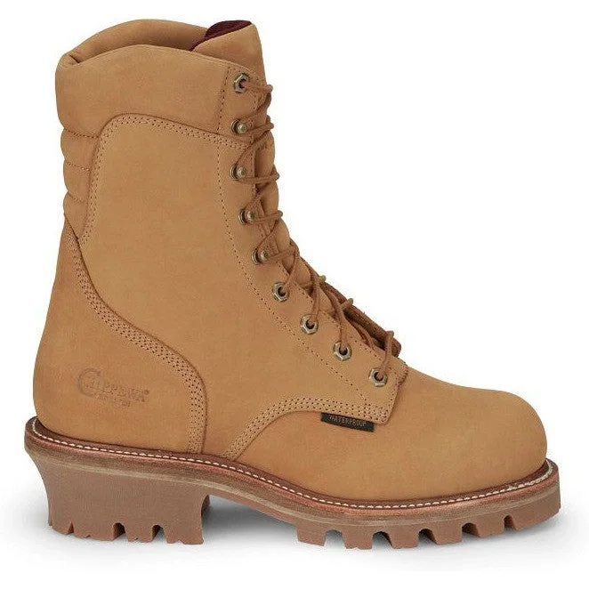 Chippewa Men's Super Dna 9"" WP Steel Toe Work Boot -Wheat- 59417