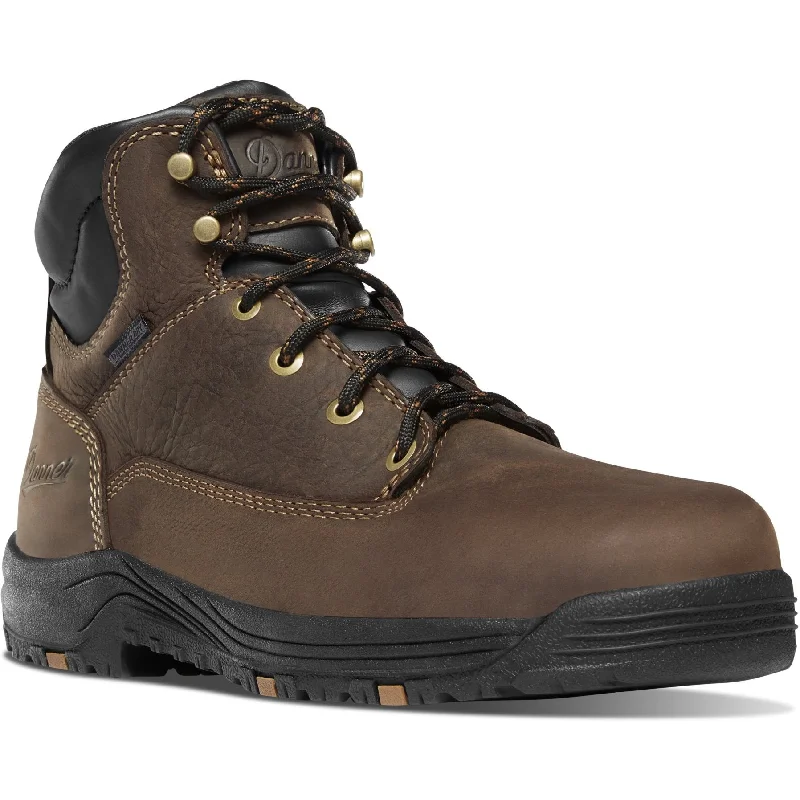 Danner Women's Caliper 5"" Aluminum Toe WP Work Boot - Brown - 19455