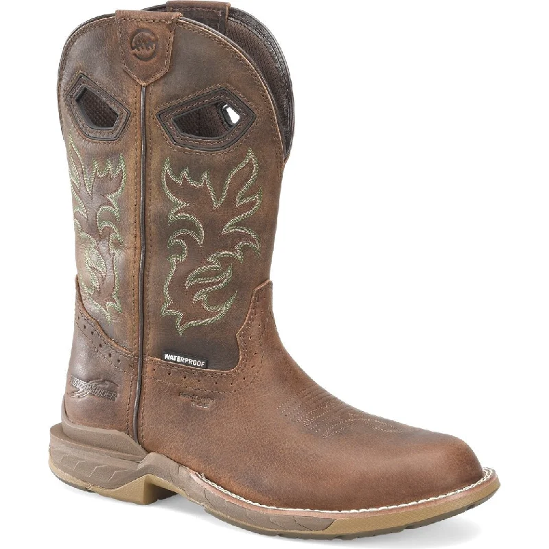 Double H Men's Phantom Rider 11"" WP Comp Toe Work Boot -Brown- DH5383