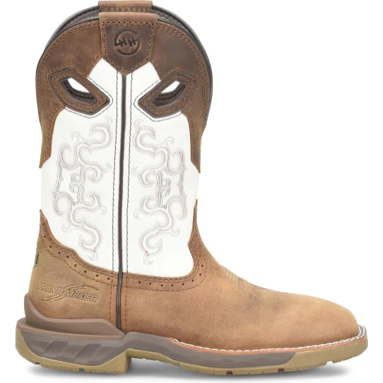 Double H Women's Phantom Rider Brave 10"" Wide Square Toe Western Work Boot -Brown- DH5425