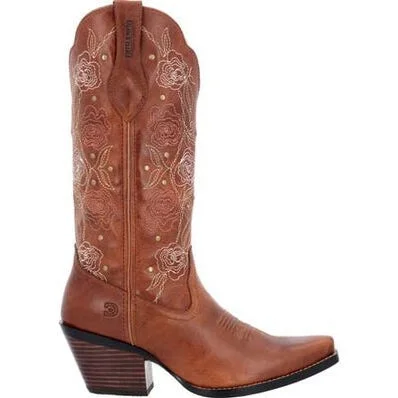 Durango Women's Crush 13"" Snip Toe Western Boot - Rosewood - DRD0453