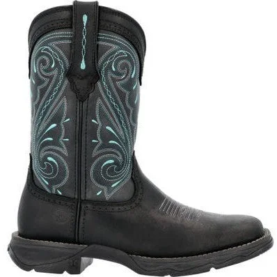 Durango Women's Lady Rebel 10"" ST Western Work Boot - Sky - DRD0462