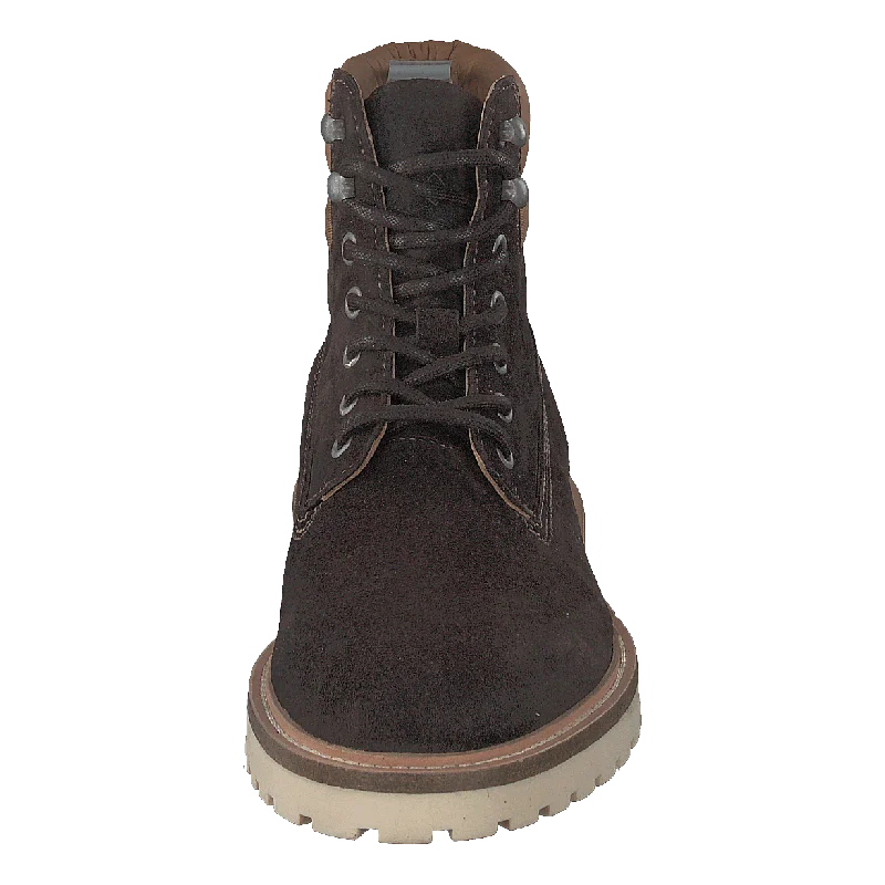 Roden Mid Lace Boot Dk Brown+toffee