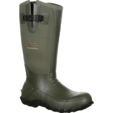 Georgia Men's 16"" Waterproof Rubber Boot - Olive - GB00230