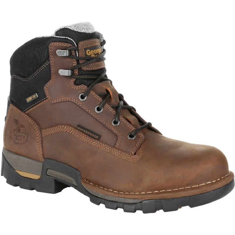 Georgia Men's Eagle One 6"" Steel Toe WP Work Boot - Brown - GB00313