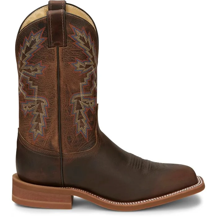 JUSTIN MENS BENDER 11"" WESTERN BOOT BR5348