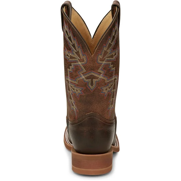 JUSTIN MENS BENDER 11"" WESTERN BOOT BR5348