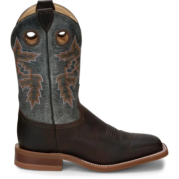 JUSTIN MENS BENDER 11"" WESTERN BOOT BR5349