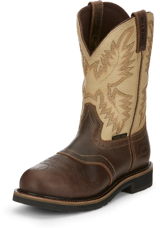 Justin Men's Superintendent Golden Brown Steel Toe Work Boot SE4661