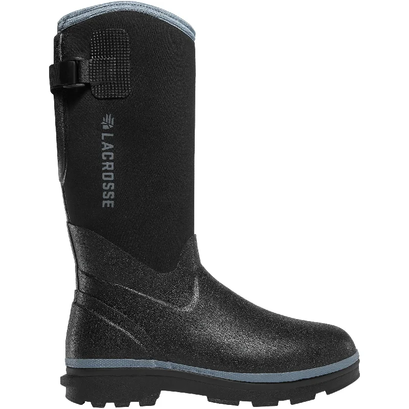 LaCrosse Women's Alpha Range 12"" Ins Rubber Work Boot - Black - 602244