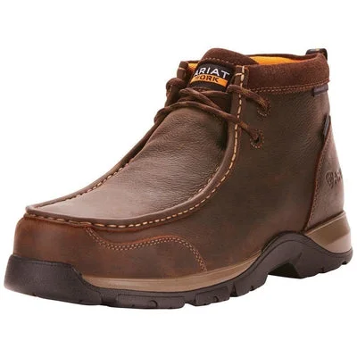 Men's Ariat Edge LTE 4.5 Inch Waterproof Composite Moc Toe Work Boot 10024956