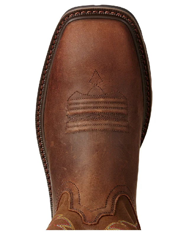 Mens Groundbreaker Steel-Toe Western Work Boots