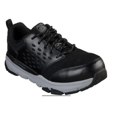 MEN'S SKECHERS WORK: SOVEN ALLOY SAFETY  TOE 77506 BKGY