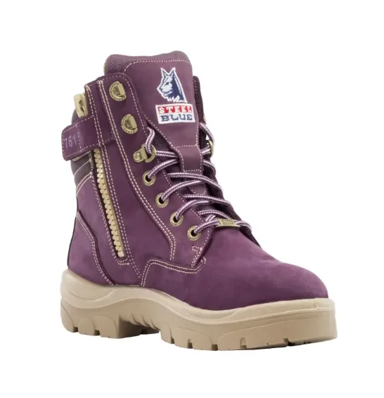 STEEL BLUE 512761 SOUTHERN CROSS LADIES ZIP SIDED BOOT - PURPLE