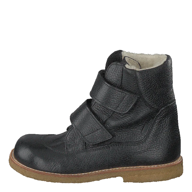 Tex-boot With Velcro Straps Black