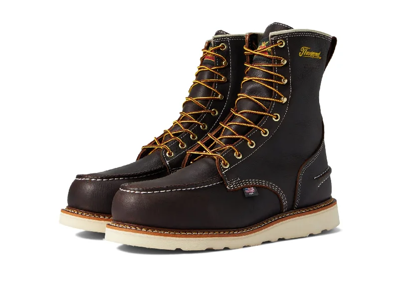 Thorogood Men's 8"" Waterproof Briar Pitstop Moc Safety Toe Work Boot