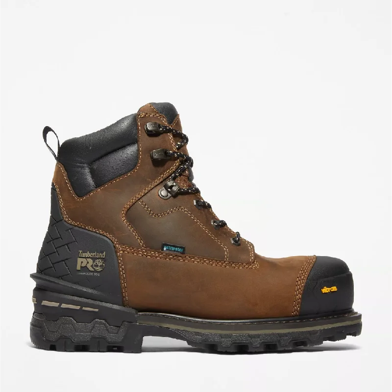 Timberland Pro Boondock HD 6"" WP Comp Toe Work Boot -Brown- TB0A43GY214