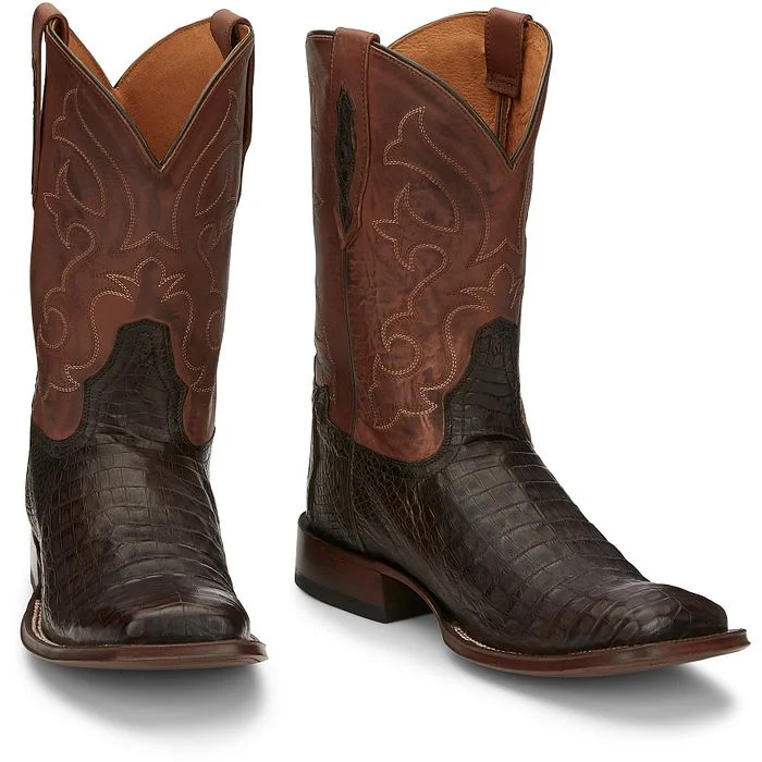 TONY LAMA MENS CANYON 11"" CAIMAN BELLY TAIL STYLE TL5251