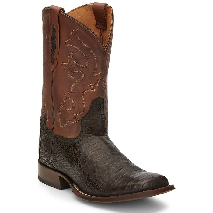 TONY LAMA MENS CANYON 11"" CAIMAN BELLY TAIL STYLE TL5251