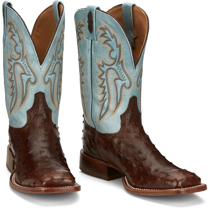 TONY LAMA MENS CASTILLO 11"" FULL QUILL OSTRICH STYLE EP6093