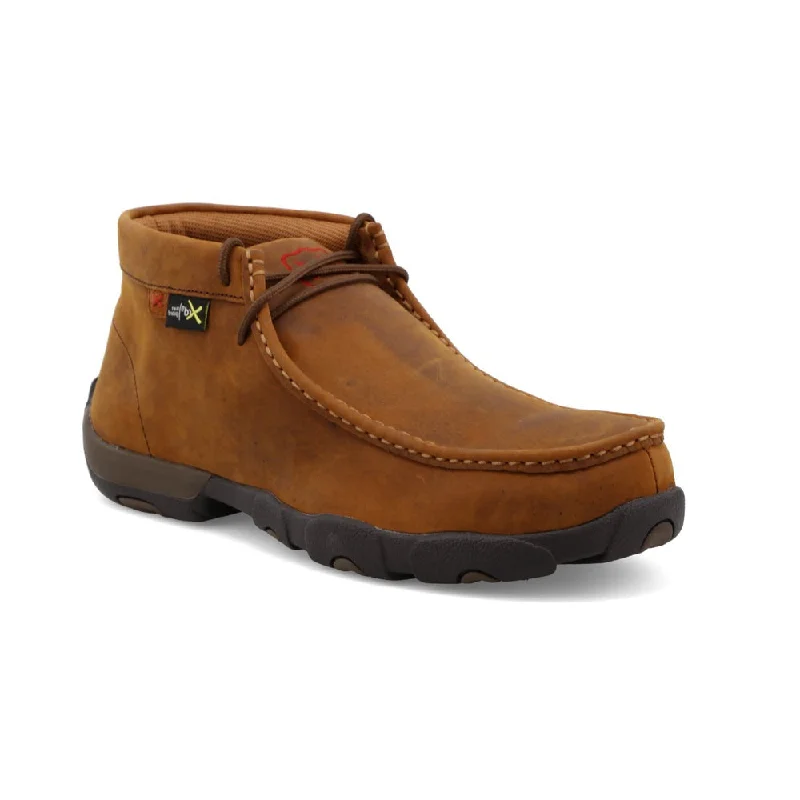 Twisted X Men's Chukka Driving Moc Steel Toe with Met Guard Work Shoe