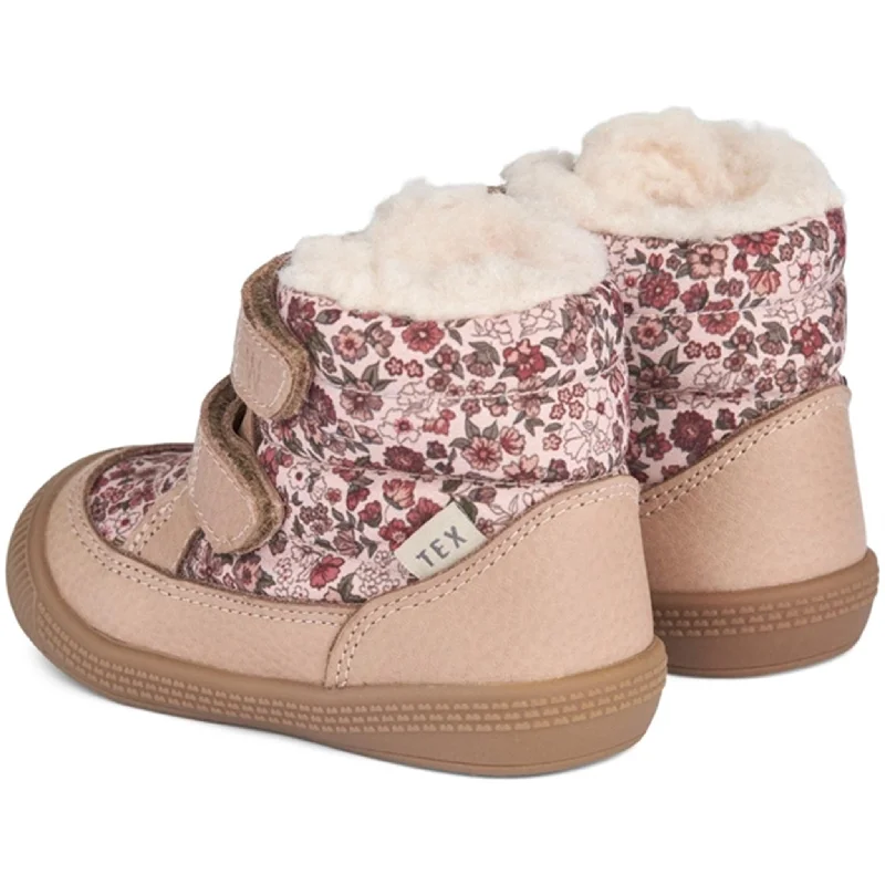 Wheat Winter Boots Daxi Wool Tex Print Rose Dust Flowers