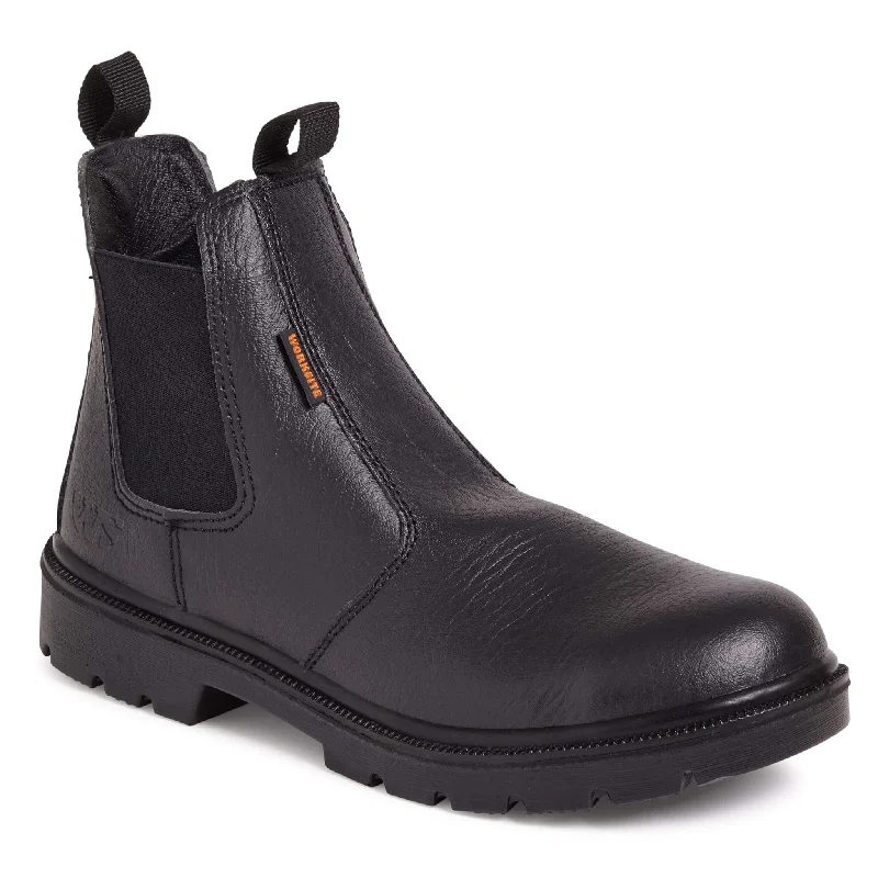 Work Site SS600SM Black Leather Safety Dealer Boots - Sale