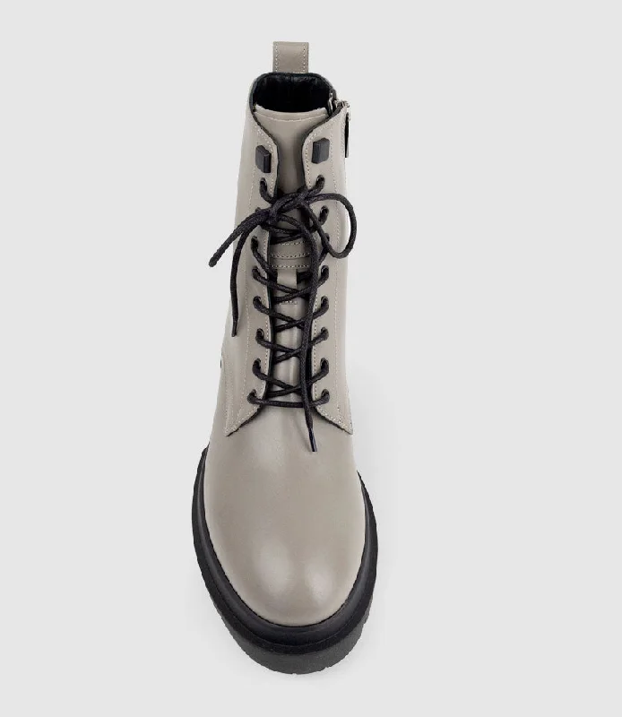 BRENDAN Combat Boot in Taupe