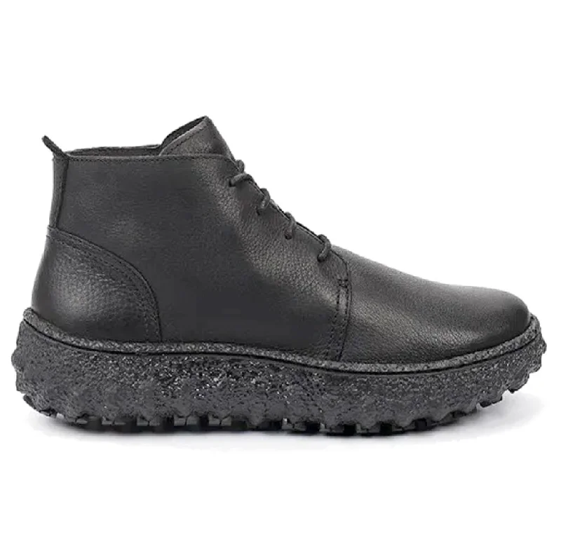 Ground Calfskin Leather Men's Ankle Boots