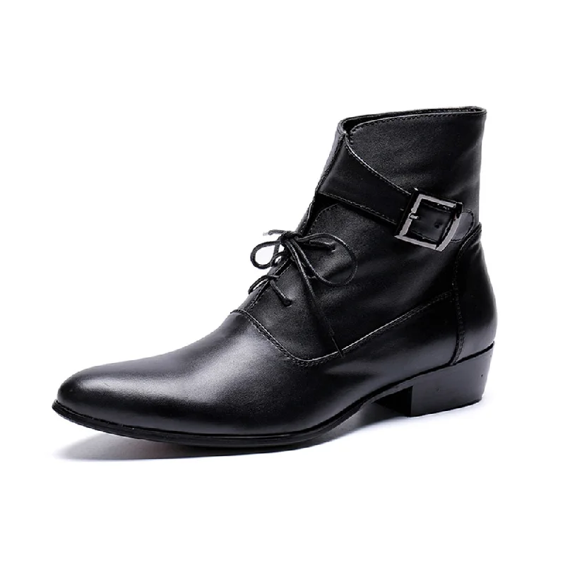 Lace up Pointed Men Boots