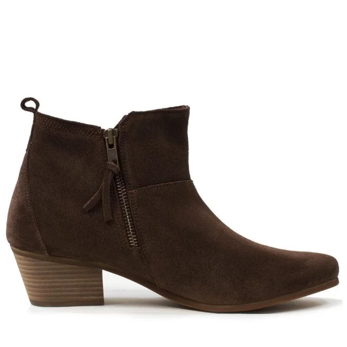 Roxy Suede Boots - Brown