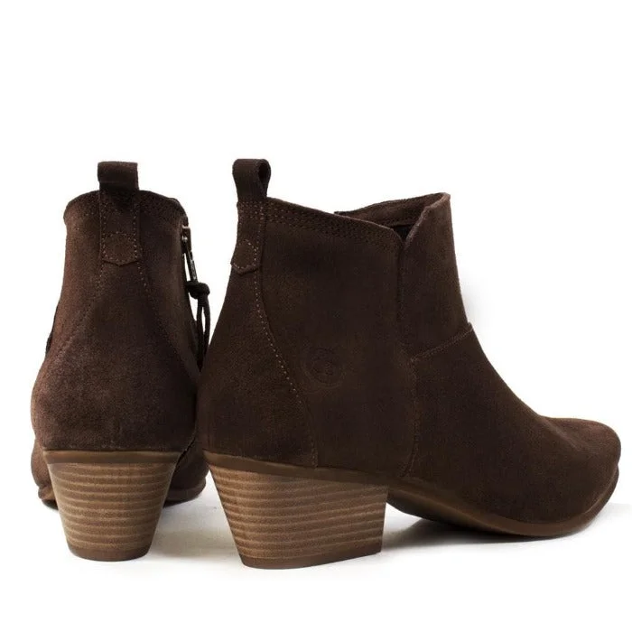 Roxy Suede Boots - Brown