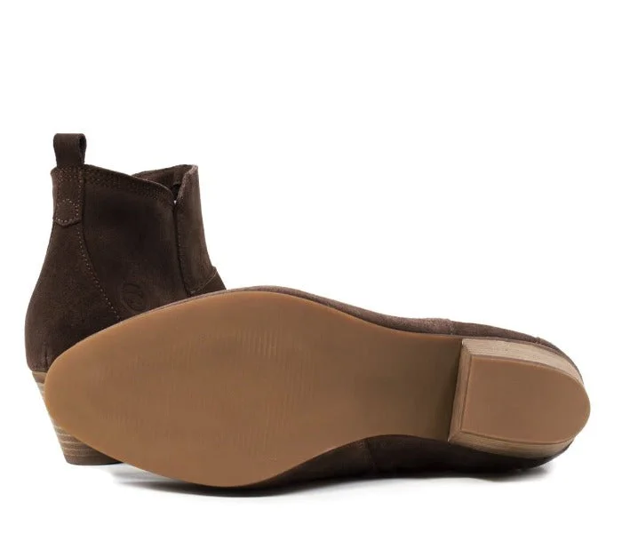 Roxy Suede Boots - Brown