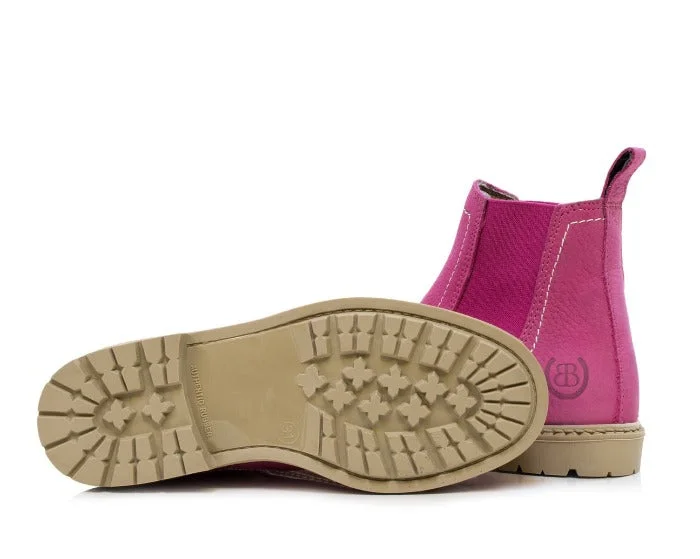 Toddy Childrens Short Boot- Raspberry