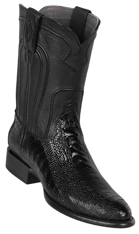 690505 LOS ALTOS BOOTS OSTRICH LEG ROPER BLACK