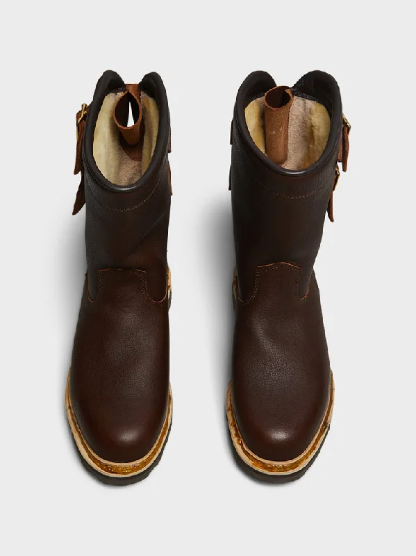 Sanglier Boots in Dark Brown