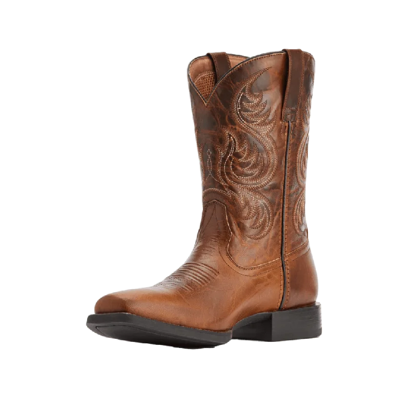 Ariat Men's Sport Boss Rich Cognac Square Toe Boot