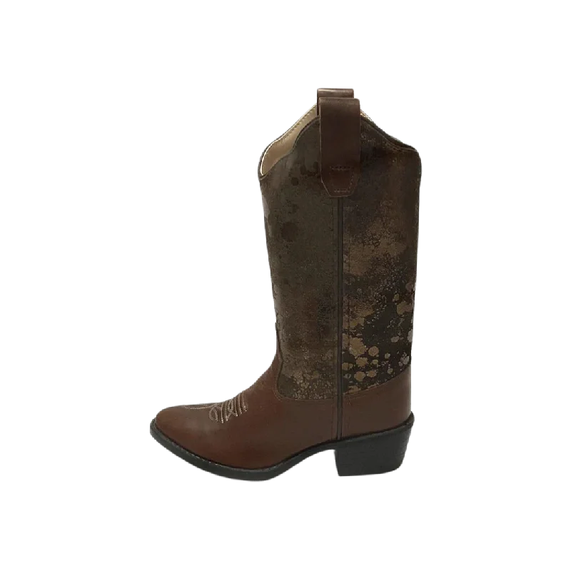 Old West Kid's Western Brown Boot