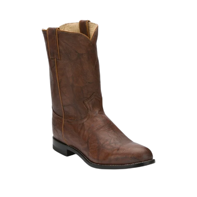 Justin Men's Jackson Chestnut Brown Roper Boots